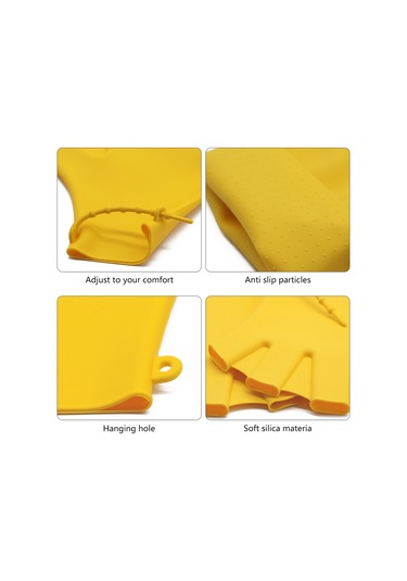 Xindoker Sıvı Direnç Egzersizi İçin Su Sporları Eldiveni, Serbest Hareket, Yorumu Azaltır - Siyah Silikon Siyah