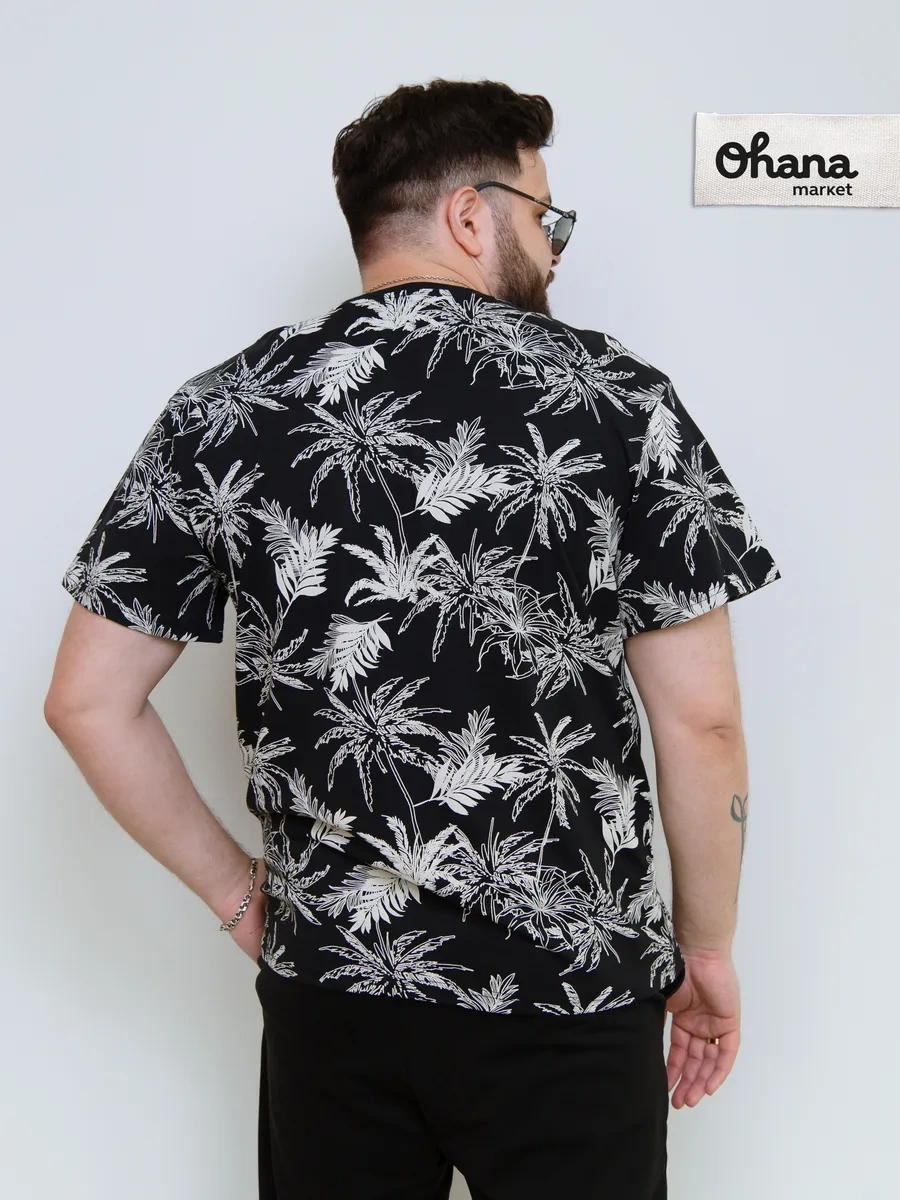 Ohana Market Erkek Büyük Beden Tişört 234220716 Siyah