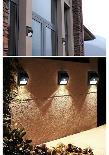 Technojet 1 Adet 30 Ledli Solar Bahçe Aydınlatma Lamba Dış Mekan