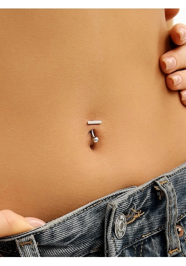 Markiz Navel Piercing 925 Gümüş 397504631 Gümüş