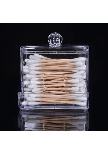 Dofolink Plastik Organize Kutusu - Tıraş Sapları Ve Kıyafet Aksesuarları İçin Şeffaf Saklama Kapsülü 85g, 90x80x80mm Şeffaf