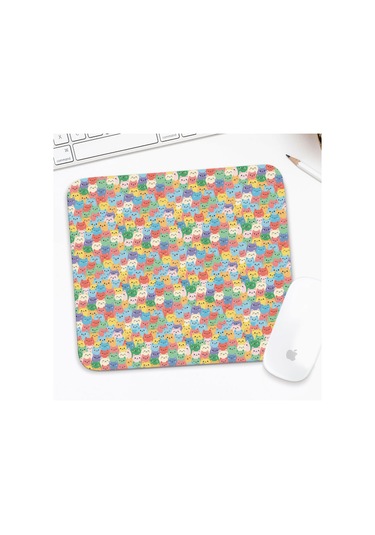 Cat Desenli Mouse Pad 20x22.5cm, Kaymaz Rubber, Suya Dayanıklı-a9