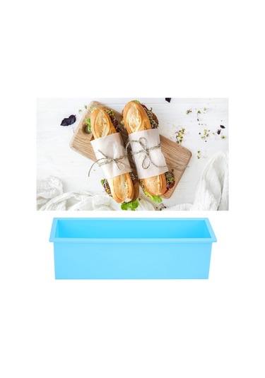 Shineyee 1200ml Mor Silikon Gıpta/ Sabun Kalıbı - 26x7x8cm Büyük Boy Dikdörtgen, -40 C/+230 C Dayanıklı, Kolay Çıkarma, Taze Ve Sağlıklı Kullanim Mor