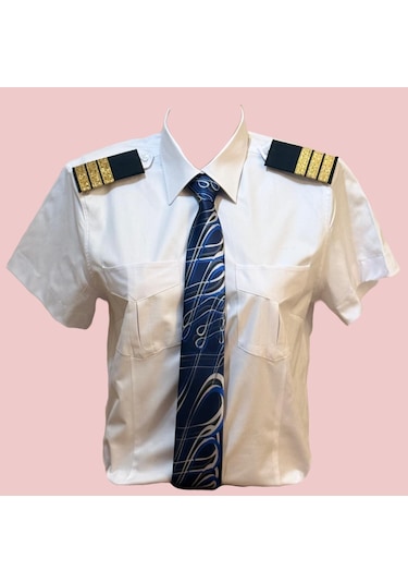 Pilot Gömlek Kısa Kollu Kadın Beyaz