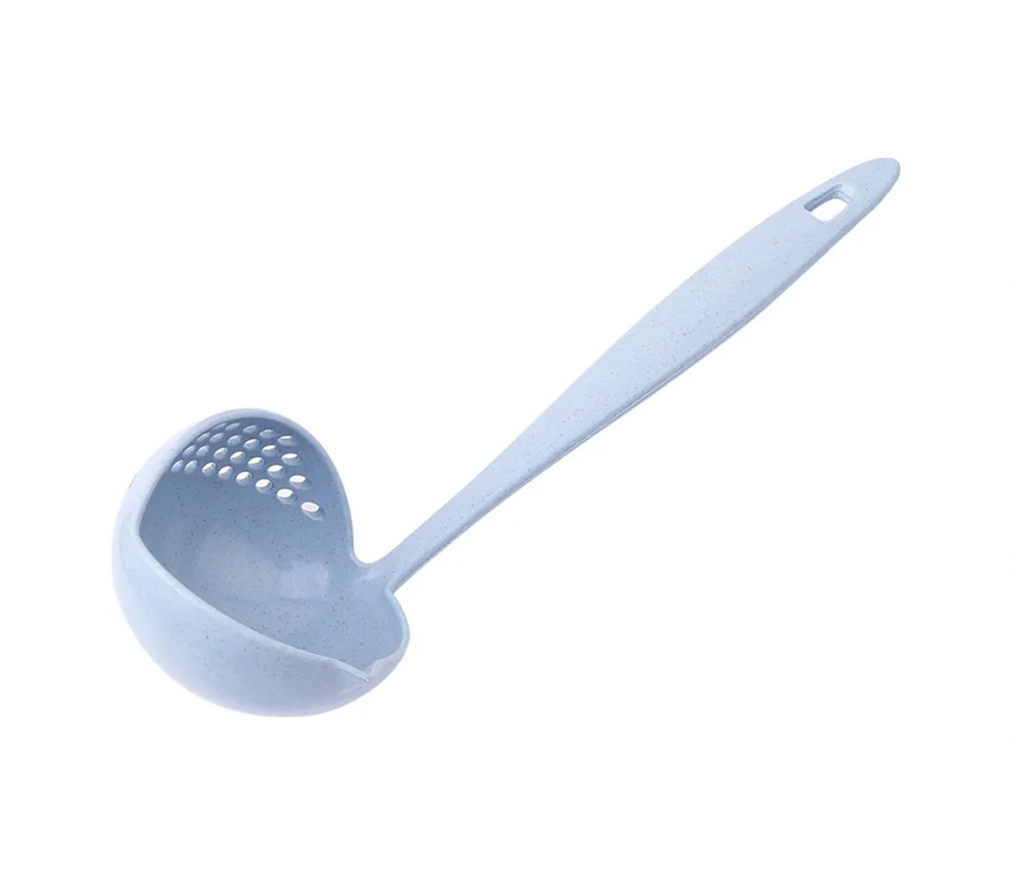 Yaleker Çevre Dostu Askılı Kelleli Kaşık - Yiyecek Grade Plastik, Sürekli Kullanımlı, Filtre Fonksiyonu, Yeşil Renk Pembe