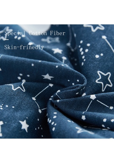 Maiyame Yumuşak Pamuklu 3'lü Bebek Kundağı - Bulut Desenli Yenidoğan Uyku Örtüsü 0-3 Ay Çok Renkli