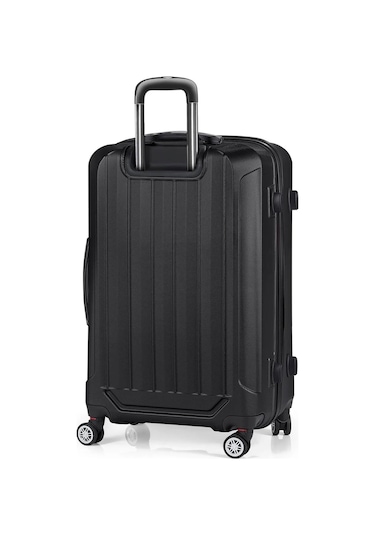 Polo&sky Spring Model Siyah Renk Orta Boy Valiz Bavul Siyah