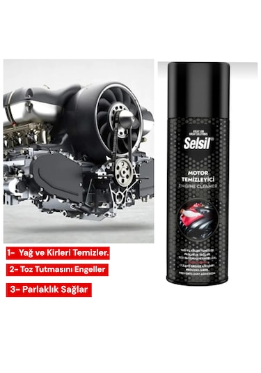 Selsil Oto Motor Temizleyici Sprey 500 Ml