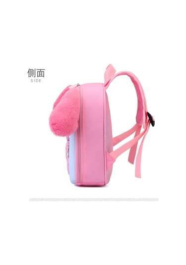 Yeni Sevimli Çocuk Okul Çantası Peluş Kulak Bebek Sırt Çantası Mavi