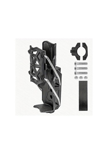 Hightower Siyah Ayarlanabilir Bisiklet Şişe Tutucu - Dayanıklı Pp Plastik, Tek Elle Montaj, Mtb/yol Bisikleti Siyah