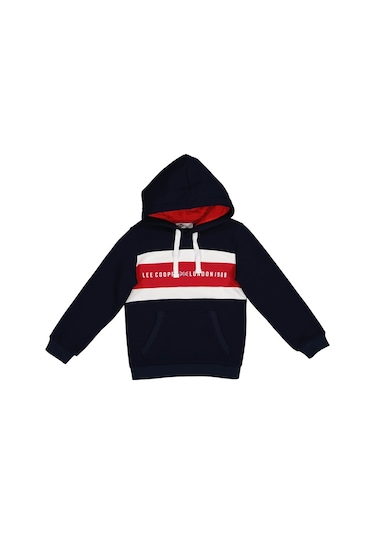 Lee Cooper Ember Erkek Çocuk Kapüşonlu Sweatshirt LACİVERT-14992 Lacivert