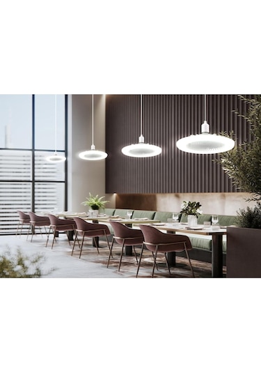 Ximistore9 Beyaz Ev Ofis Mutfak Kullanıma Uygun E27 Vidalı 85-265v 3200k-6500k Led Fanlı Lamba, Uzaktan Kumandalı, Enerji Tasarruflu, Parlak Ve Göz Koruyucu Beyaz