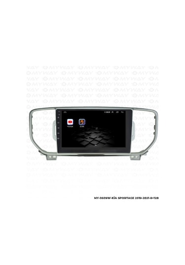 Myway Kia Sportage Android Multimedya Carplay Navigasyon Ekran - 8gb Ram+128 Gb Hdd - Myway 9"