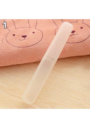 Beyaz Yeni Taşınabilir Seyahat Yürüyüş Kamp Diş Fırçası Tutucu Kılıf Tüp Koruyucu Kapak Kutusu Beyaz