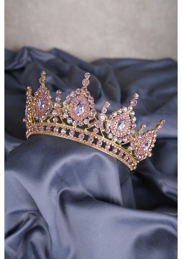 FdayAksesuar En Güzel Gelinlere Özel Ahu Damla Kristal Taşlı Gelin Kına Tacı FRDY31634