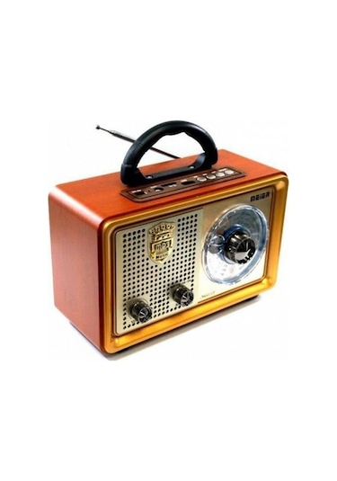Meıer M-110Bt Nostaljik Sd Kart Girişli Bluetooth Radyo