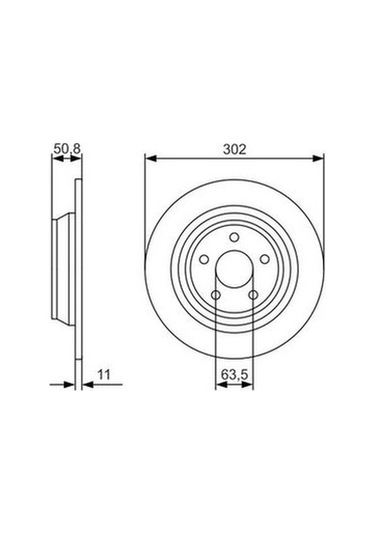 Ford Mondeo 2.0tdci 2014-2018 Bosch Arka Disk 2 Adet