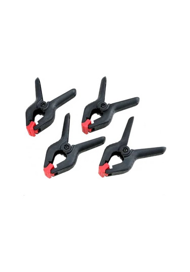 Büro Ev Ofis Hobi Takım Çantası İçin 4adet 8cm Mini Yaylı Plastik Kıskaç Seti