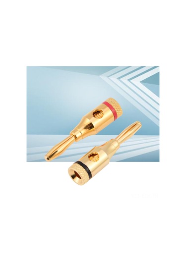 Xindoker 10 Adet Altın Kaplı Bakır Hoparlör Bağlantı Plugları - Anti-korozif, Renk Kodlu, 4mm Kablolara Uygun, Optimal Sinyal Aktarımı