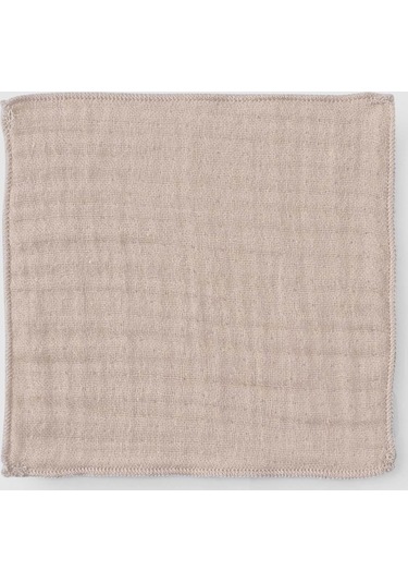 3' Lü Dört Katlı Müslin Ağız Bezi Seti Bej