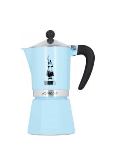 Bıalettı Raınbow 6 Fincan Mavi Moka Pot