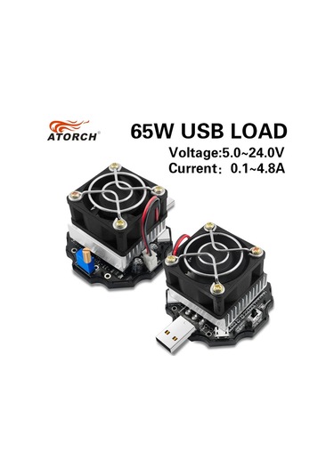 18650 Kapasiteli Pil Test Cihazı Elektronik Yük 65w Monitör Göstergesi Deşarj Şarj Usb Metre 5v 12v 24v Güç Kaynağı Denetleyicisi