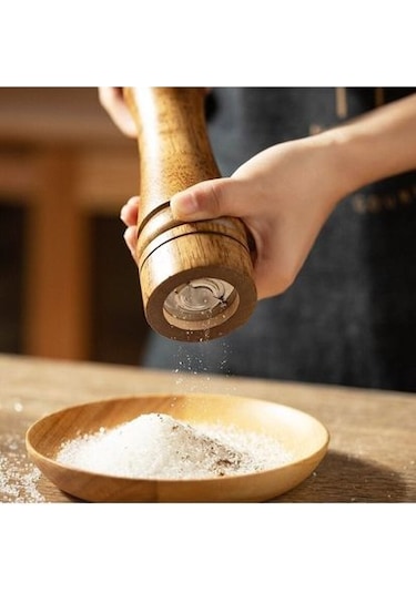 2'li Set Masterchef Tuz Karabiber Değirmeni Baharat Öğütücü Ceviz