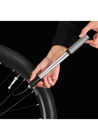 Reedark Alüminyum 120psı Yüksek Basınçlı Bisiklet Pompa - Taşınabilir Elden, İki Tip Uçlu, Gizli Hortumlu, Bisiklet Motosiklet Top Lastikler İçin Çok Renkli