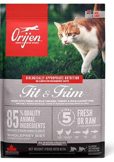 Orijen Fit Trim Kilo Dengeleyici Light Tüm Irk ve Yaşam Evreleri Kedi Maması 5400 G