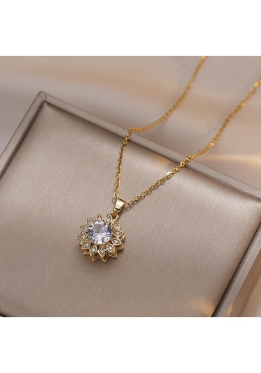 Bayan Kolye: Moda Estetiği Titanyum Çelik Kolye No.18 Çok REnkli