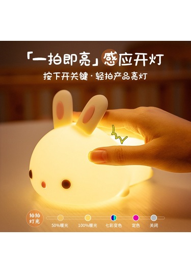 Springsun Kuşku Silikon Gece Lambası Kumanda Kontrollü, Ev Kullanıma Uygun, Kolay Kullanım, Konforlu Aydınlatma, Hediye Seçeneği Çok Renkli