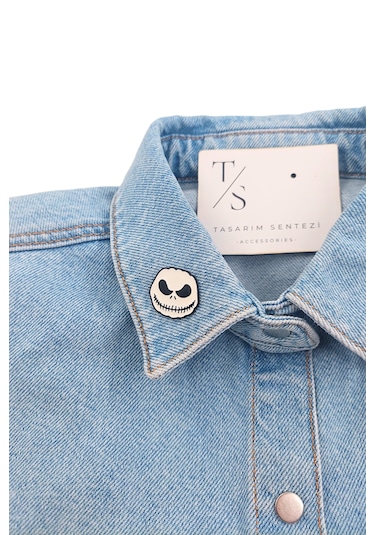 Rozet Takı Aksesuar Jack Skellington Noel Gecesi Kabusu Halloween