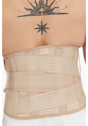 Prolife Ortopedi Çelik Balenli Korse Lumbostad Siyah 32cm Ortopedik Korse Bel Korsesi