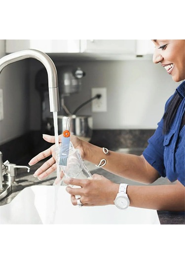 Skycity 3'lü Fantezi Temizlik Fırçası Seti - Bardak Ağızı, Boşluk Ve Köşe Temizliği İçin Çok Amaçlı Pp Malzeme