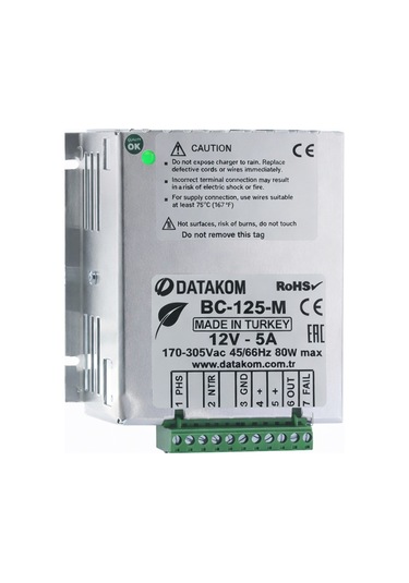 Datakom Bc 125m Akıllı Akü Şarj Cihazı