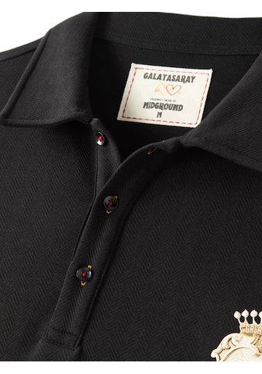Gsstore X Midground Polo Sweatshirt E251206 Siyah