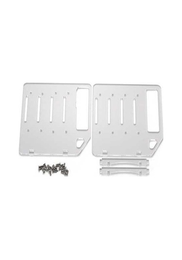 Besthome1 4 Katlı Akrilik Raf - 4-10 Konumlu, Hızlı Kuruş, Soğutucu, Daha Sabit Transparan