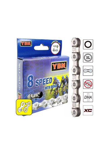 Ybn Bisiklet Zinciri S88-s2, 8 Vites 194291064 Gümüş