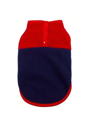 Maxaccess Kırmızı Xl Küçük Köpek Kapüşonlu Yumuşak Polar Astarlı Süveter Fransız Bulldog