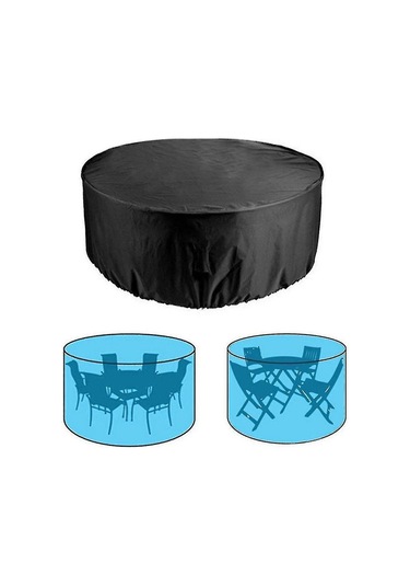 Yuvarlak Masalar İçin Su Geçirmez, Solmaya Dayanıklı Dış Mekan Mobilya Kılıfları DiğER