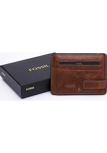 Fossil Hakiki Gerçek Deri Erkek Kartlık Cüzdan Crazy Taba 8001 Taba