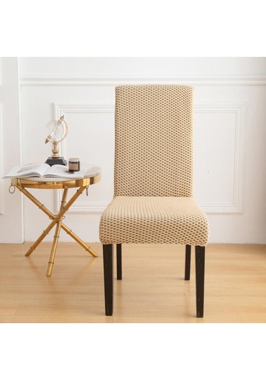 Haki Spandex Jakarlı Sandalye Düz Renk Streç Mobilya Koruyucu Slipcovers Yemek Odası Düğün Için Çıkarılabilir Sandalye Kapakları