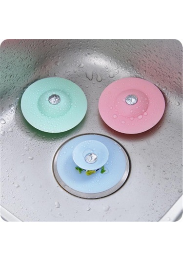 4*Lü Silikon Malzeme Banyo Mutfak Gider Evye Lavabo Çöp Tıpa