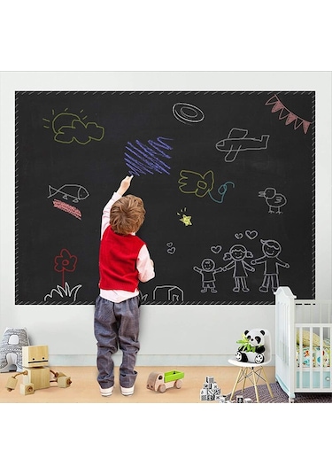 Roco Paper Çıkarılabilir Kara Tahta Blackboard Sticker Duvar Çıka