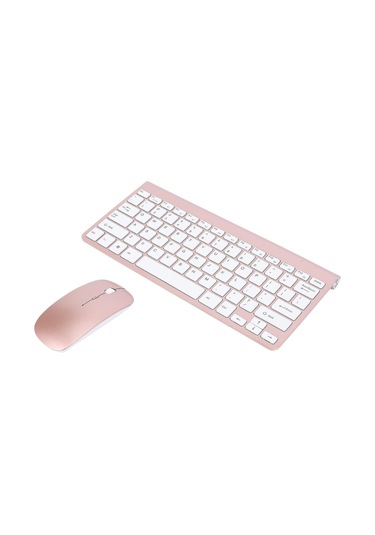 Jeemson Rose Gold 2.4ghz Kablosuz Klavye Ve Fare Seti - 10m Menzil, 3 Dpı Seviyesi, Sessiz Tuşlar, Usb 2.0, İngilizce Düzeni Abs Plastik Diğer