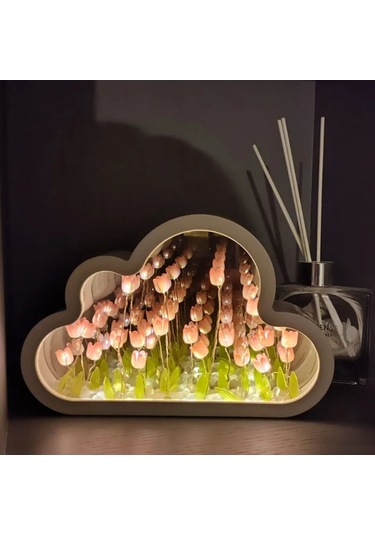 River World Gece Lambası Büyük Boy El Yapımı Bulut Çok Renkli