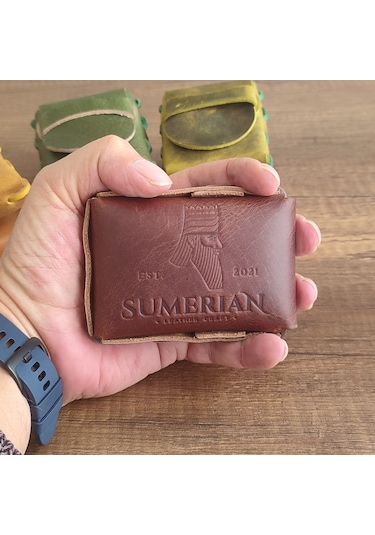 Sumerian Leather Craft  Deri Sigara Kılıfı Tarçın