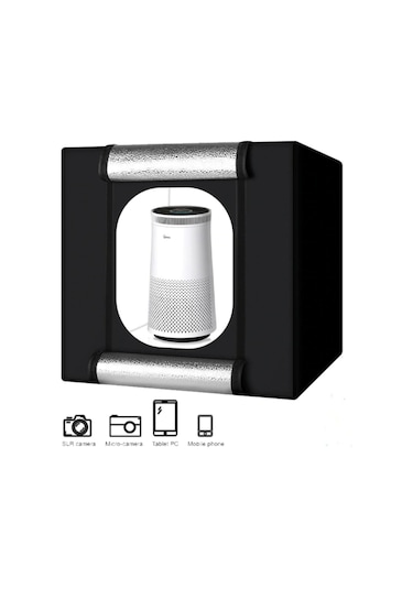 Deyatech 40 x 40 CM Katlanabilir Ledli Pro Ürün Çekim Çadırı