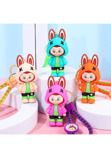 2025 Yeni Canavar Serisi Labubu Anahtarlık - Araba/sırt Çantası İçin Sevimli Position-1 6 Cm