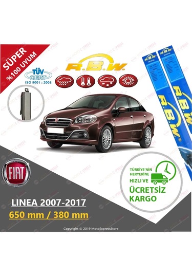 Rbw Fiat Linea 2007 - 2017 Ön Muz Silecek Takımı